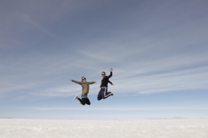 Jumping, Salt Flats, Bolivia